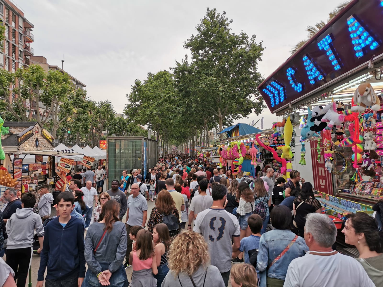 La feria, durante el fin de semana pasado. Foto: R. G.