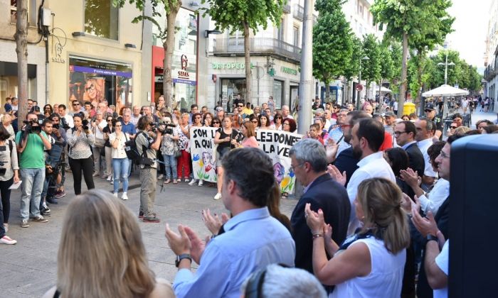 Un instant de la concentració