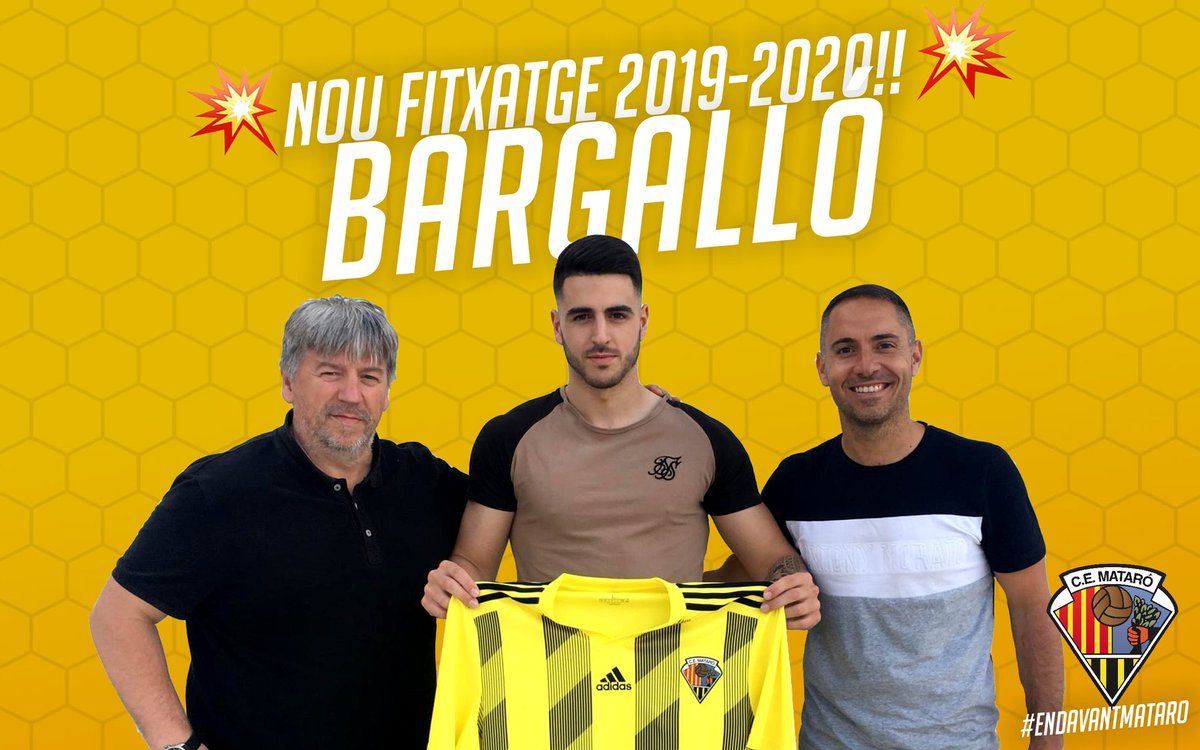 'Barga' vol ser l'home gol del Mataró. Foto: CE Mataró. 