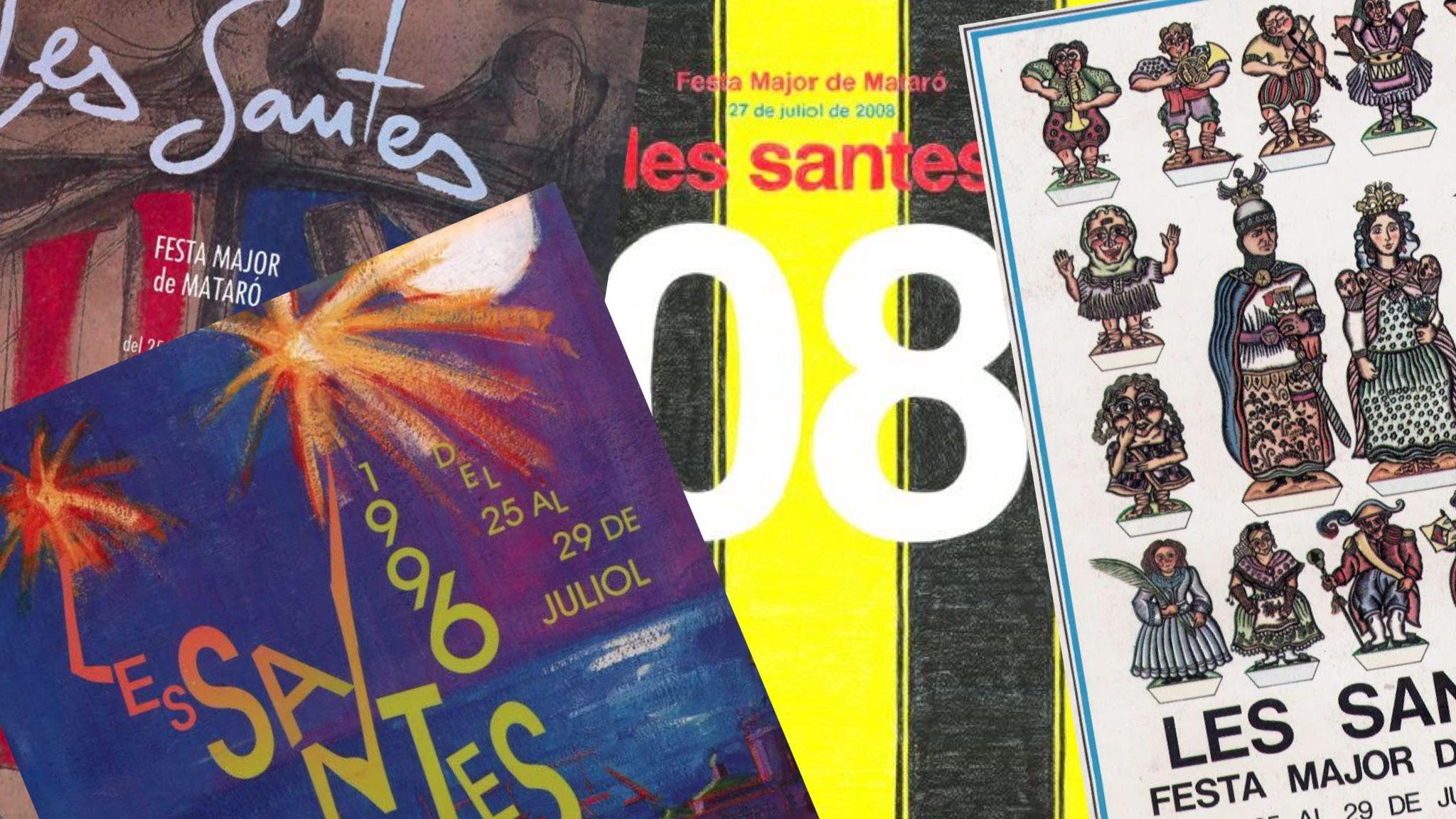 Los cuatro carteles de Santas.