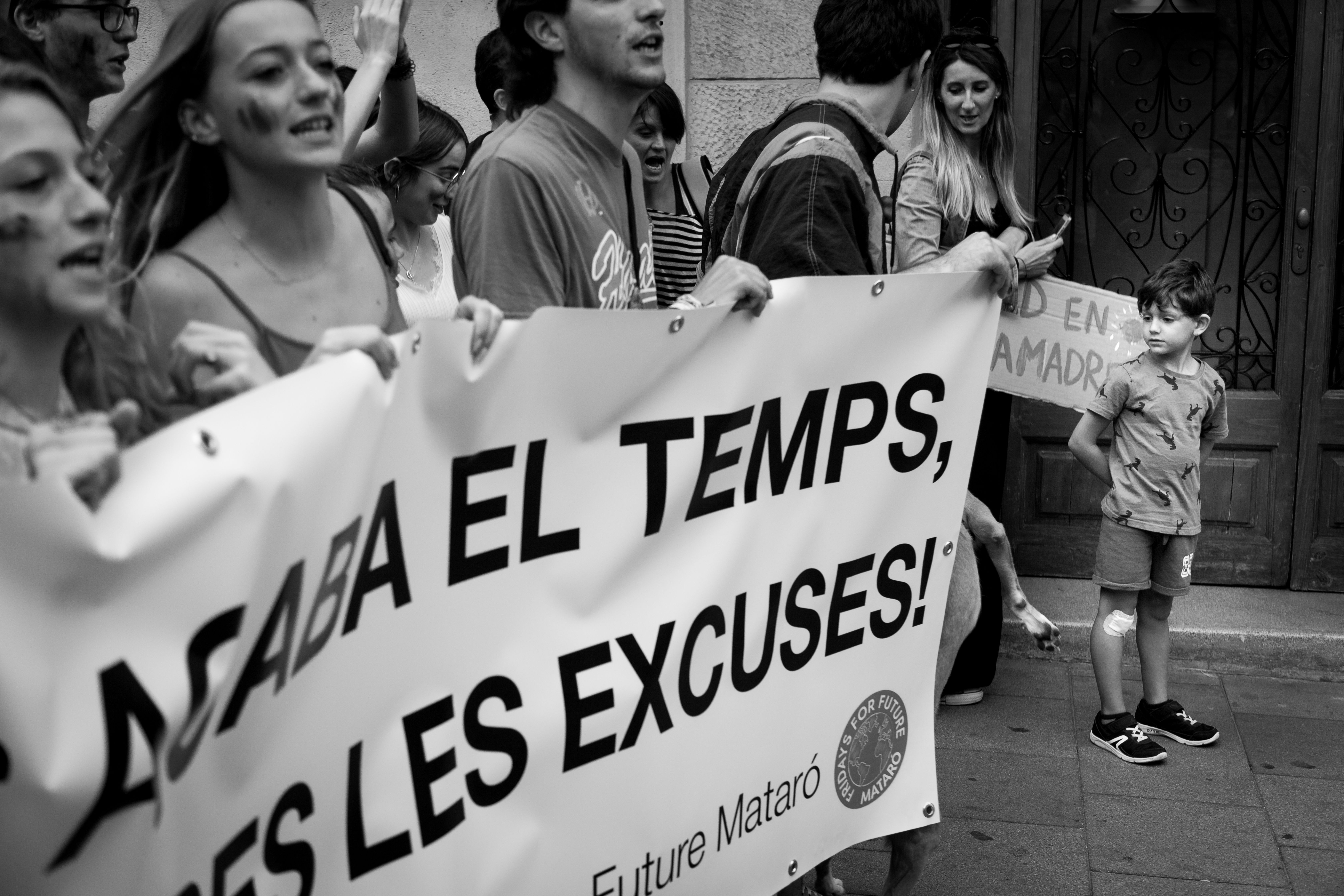 Una manifestació a Mataró. Foto: Eusebi Escarpenter