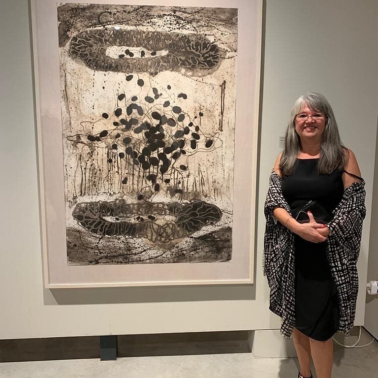 Catherine Lorton, con su obra