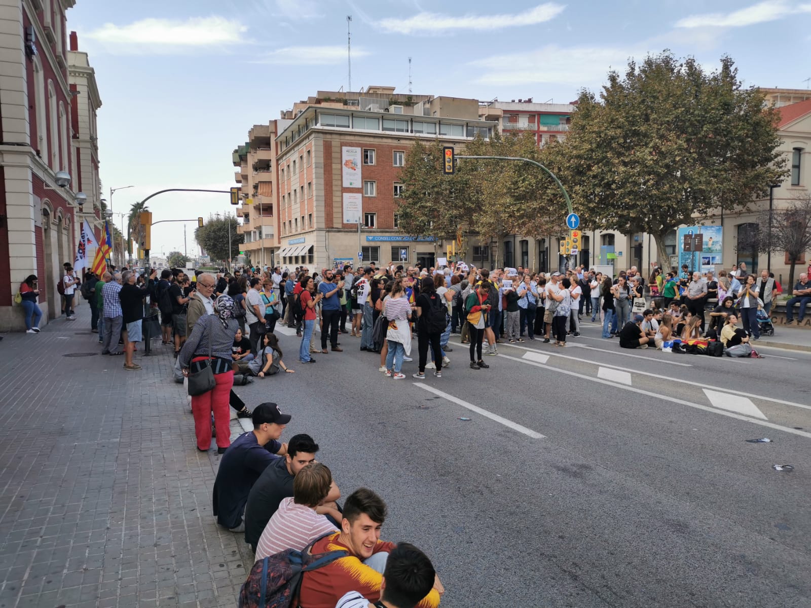 La N-II, cortada este lunes día 14. Foto: R. Gallofré