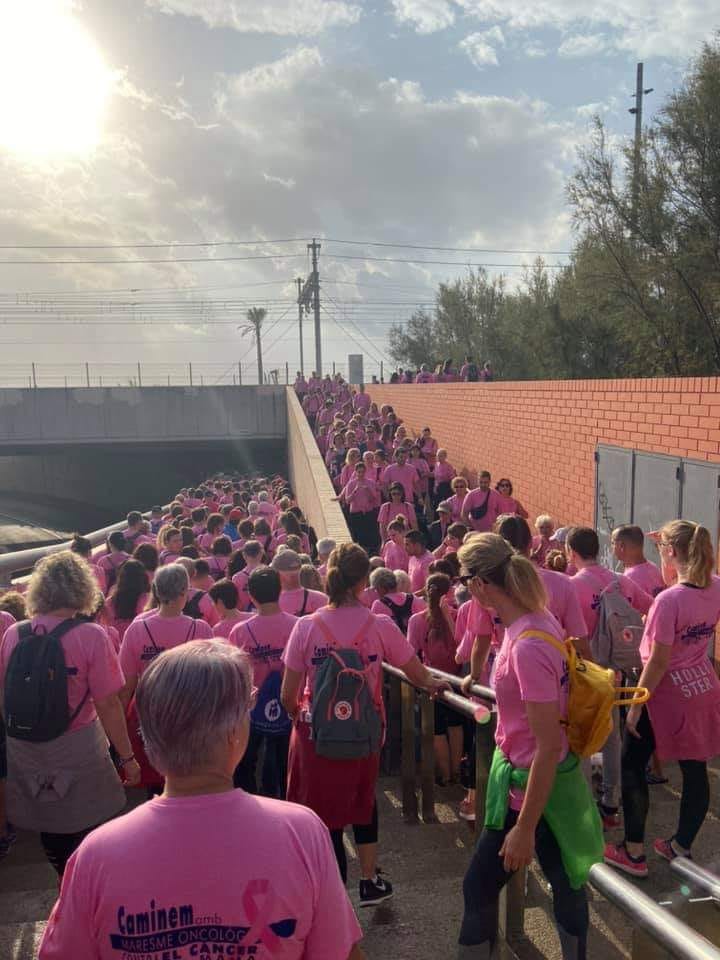 Un moment de la caminada. Foto: Maresme Oncològic