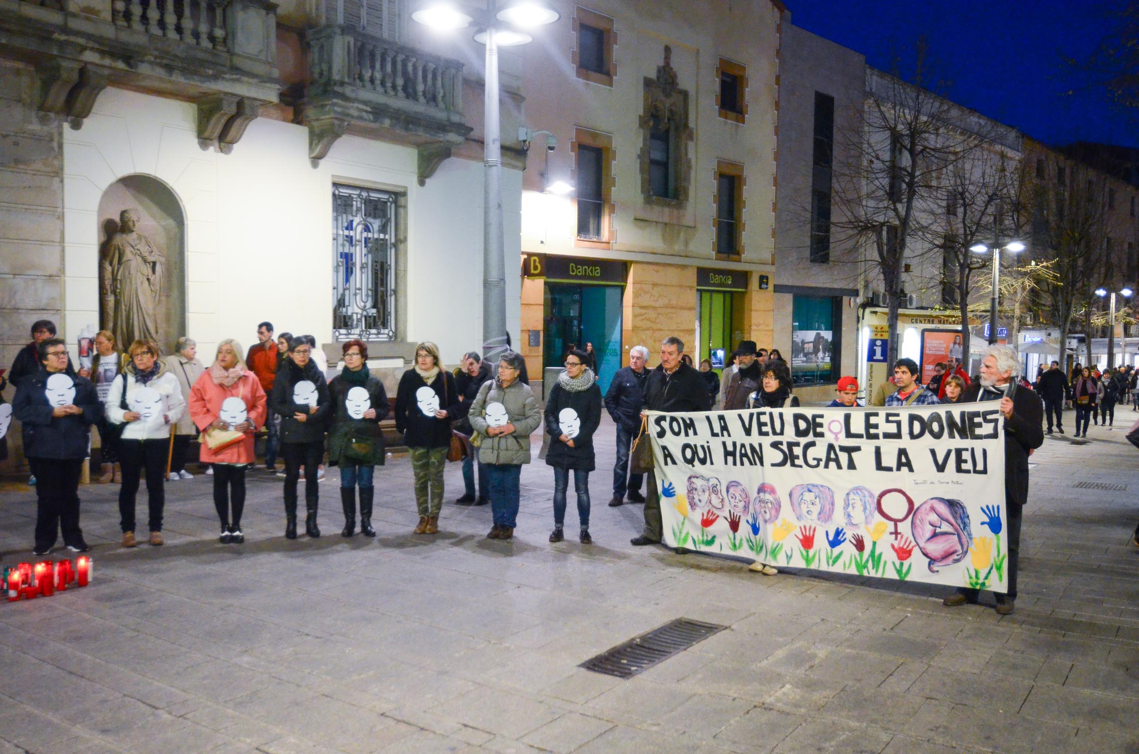 Una protesta contra la violència masclista. Foto: R.Gallofré
