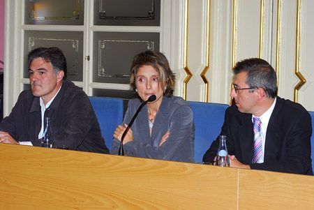 Lopez, Nebrera y Mojedano durante el encuentro