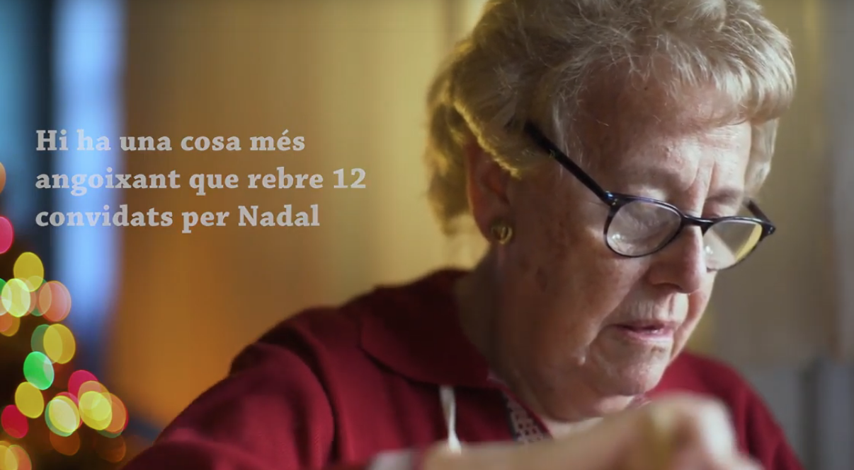 Captura del vídeo de la campanya "Un #Nadal 2019 en companyia"