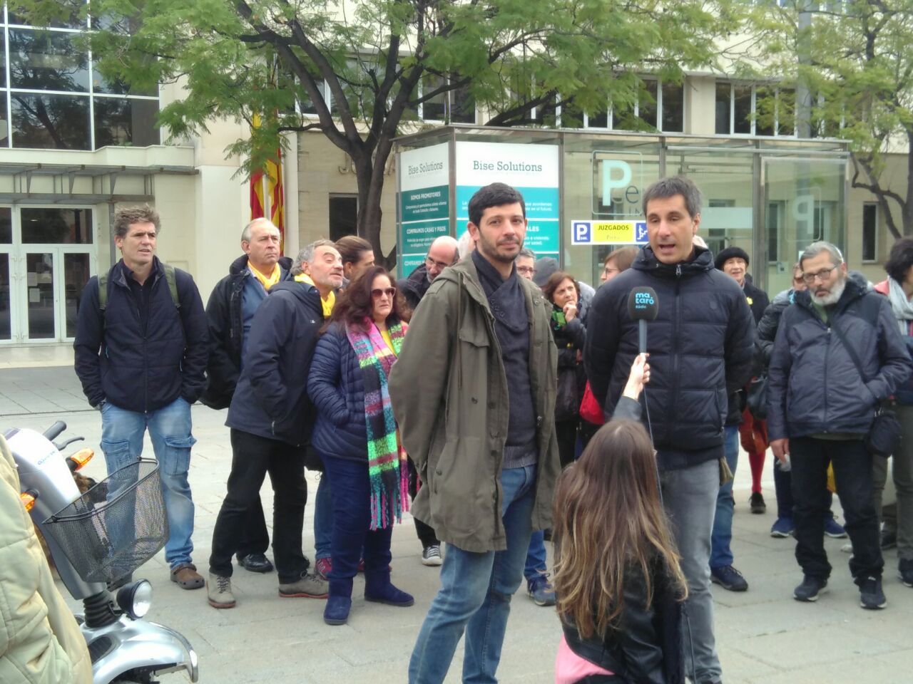 Cuéllar, antes de entrar al juzgado. Foto:CUP