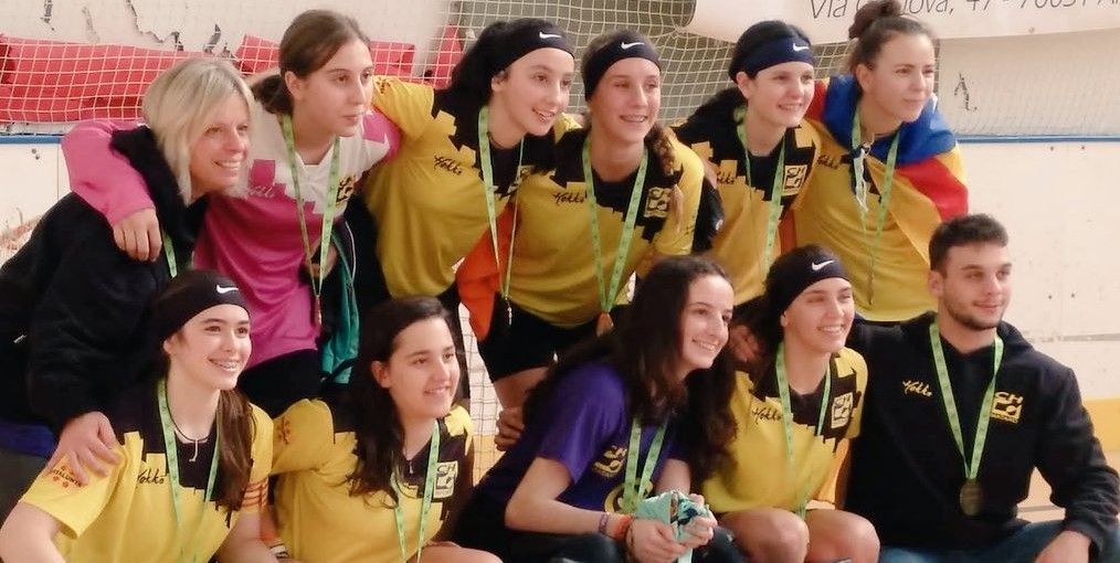 Las campeonas sub-17. Foto: CH Mataró.