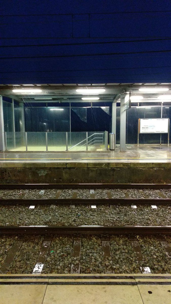 La Estación de Premió, esta mañana. Foto: @malucha (Twitter)