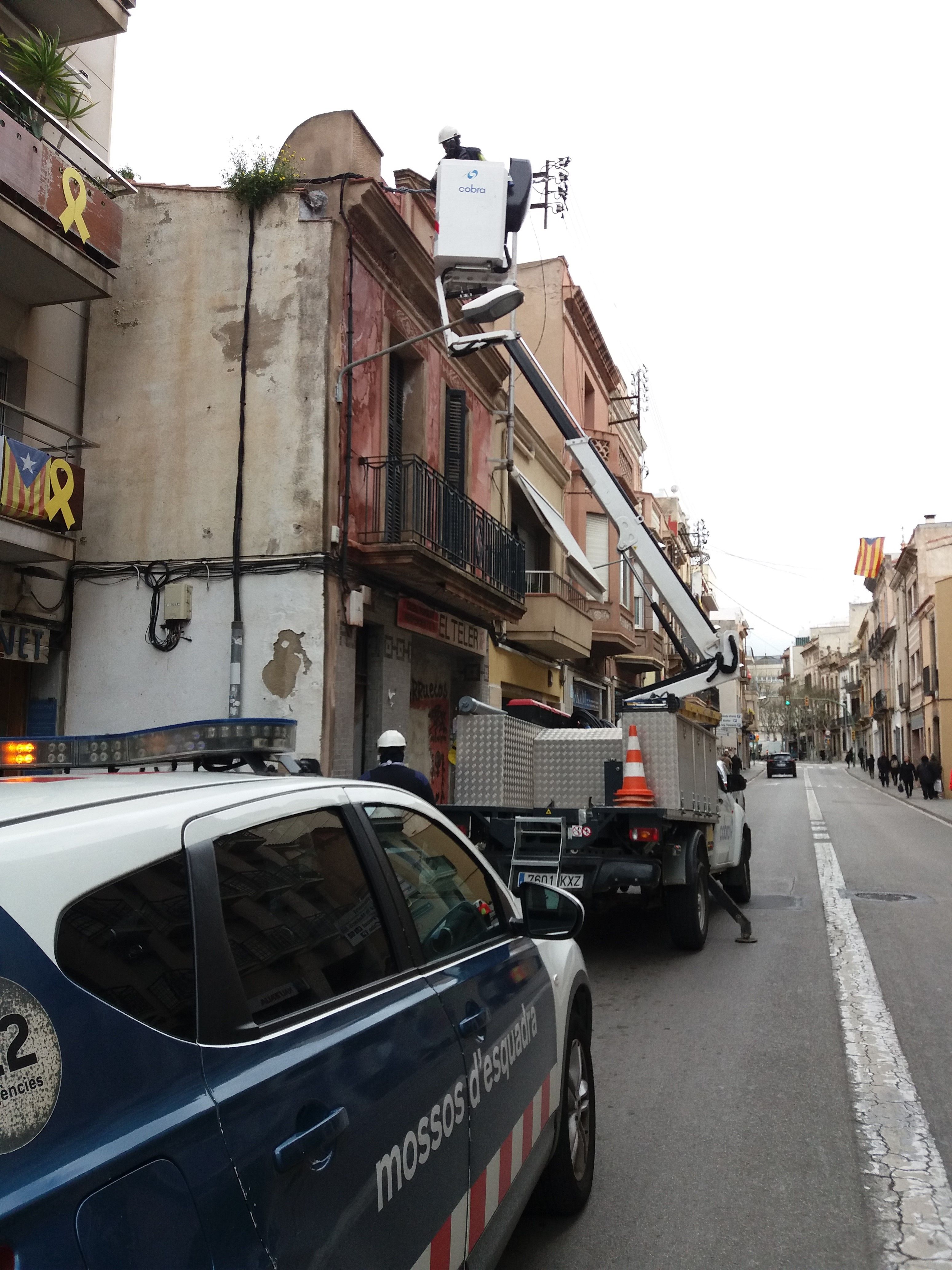 Un dels immobles intervinguts. Foto. Mossos d'Esquadra