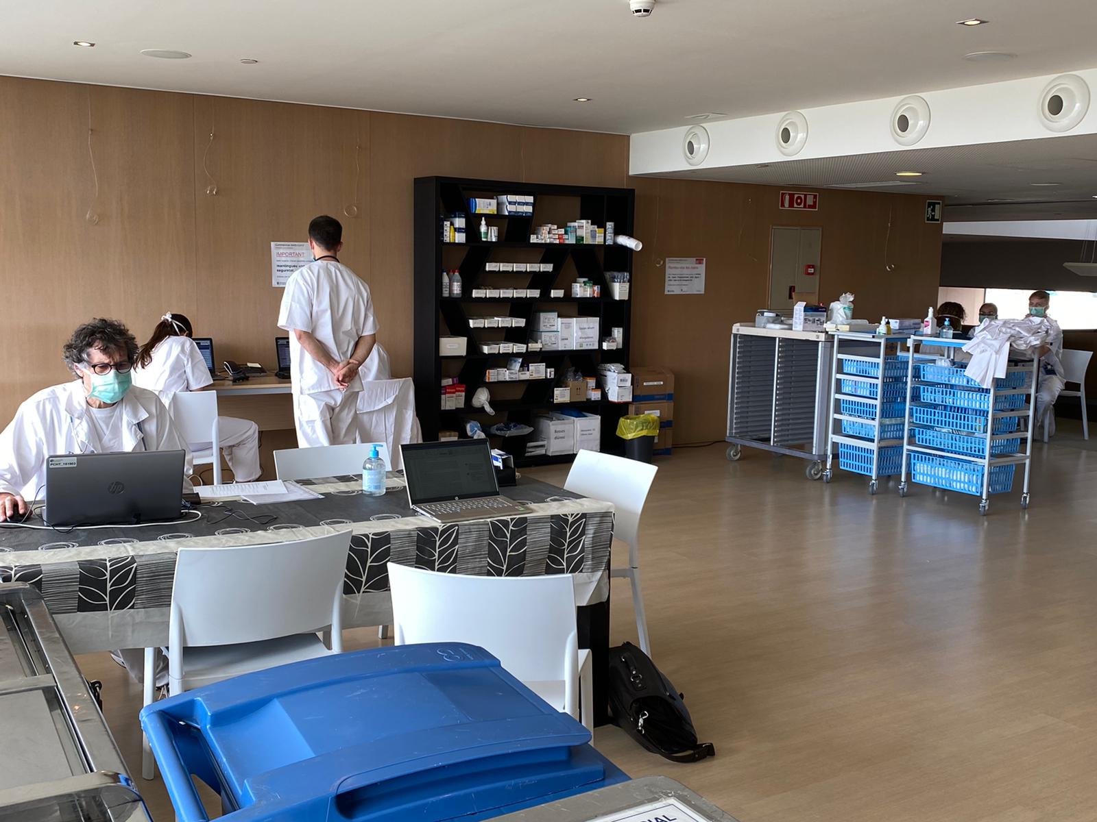 L'Hotel Atenea, convertit en hospital de suport. oto: CSM