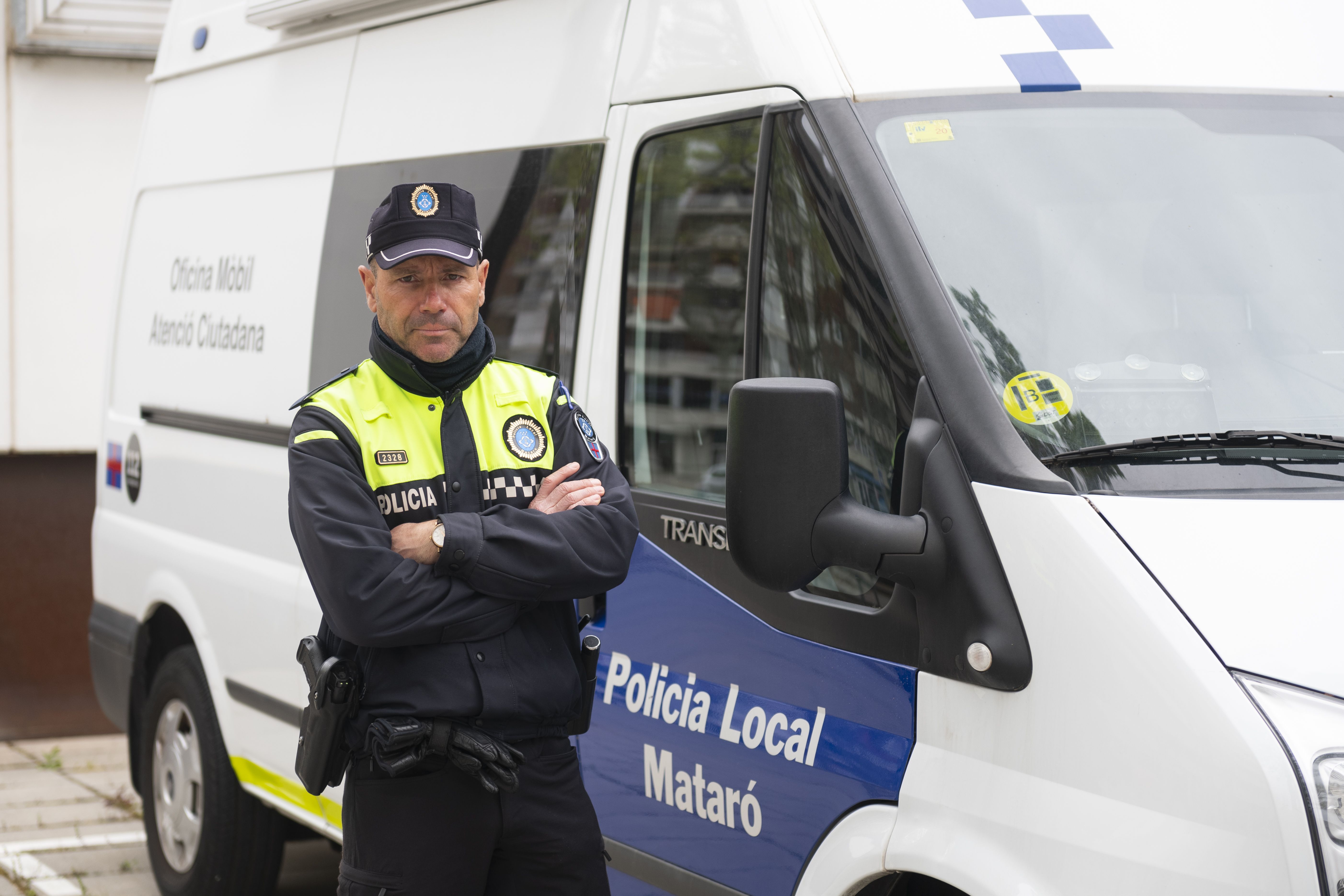 Miguel de Rosa, policía local de Mataró. Foto: R. G.
