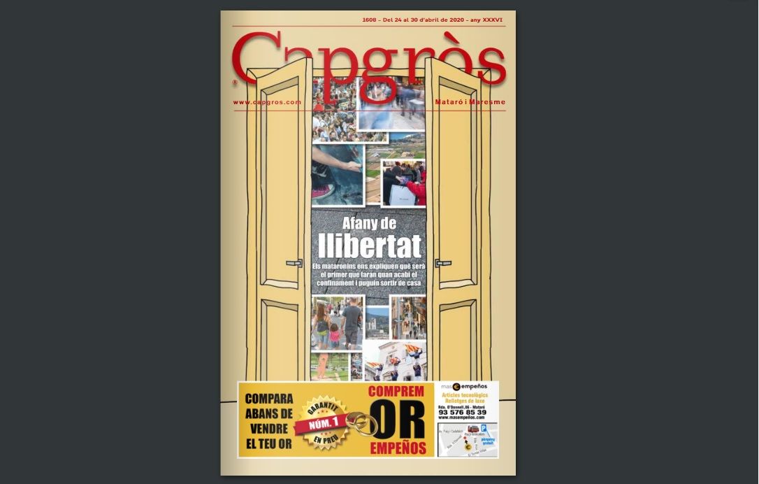 La portada del Capgròs de la setmana.