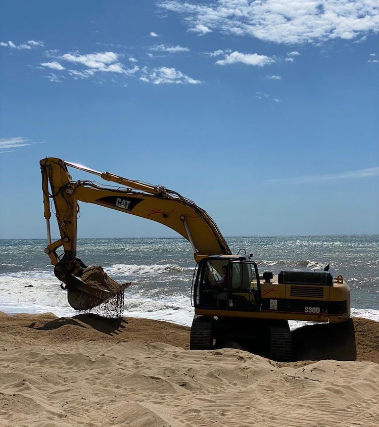 Adequació de la platja de Sant Vicenç de Montalt