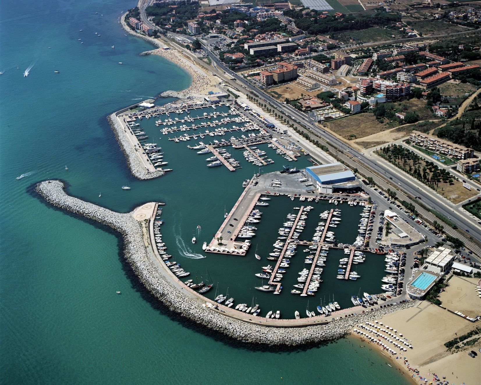 Vista aérea del Puerto Balís a Llavaneres