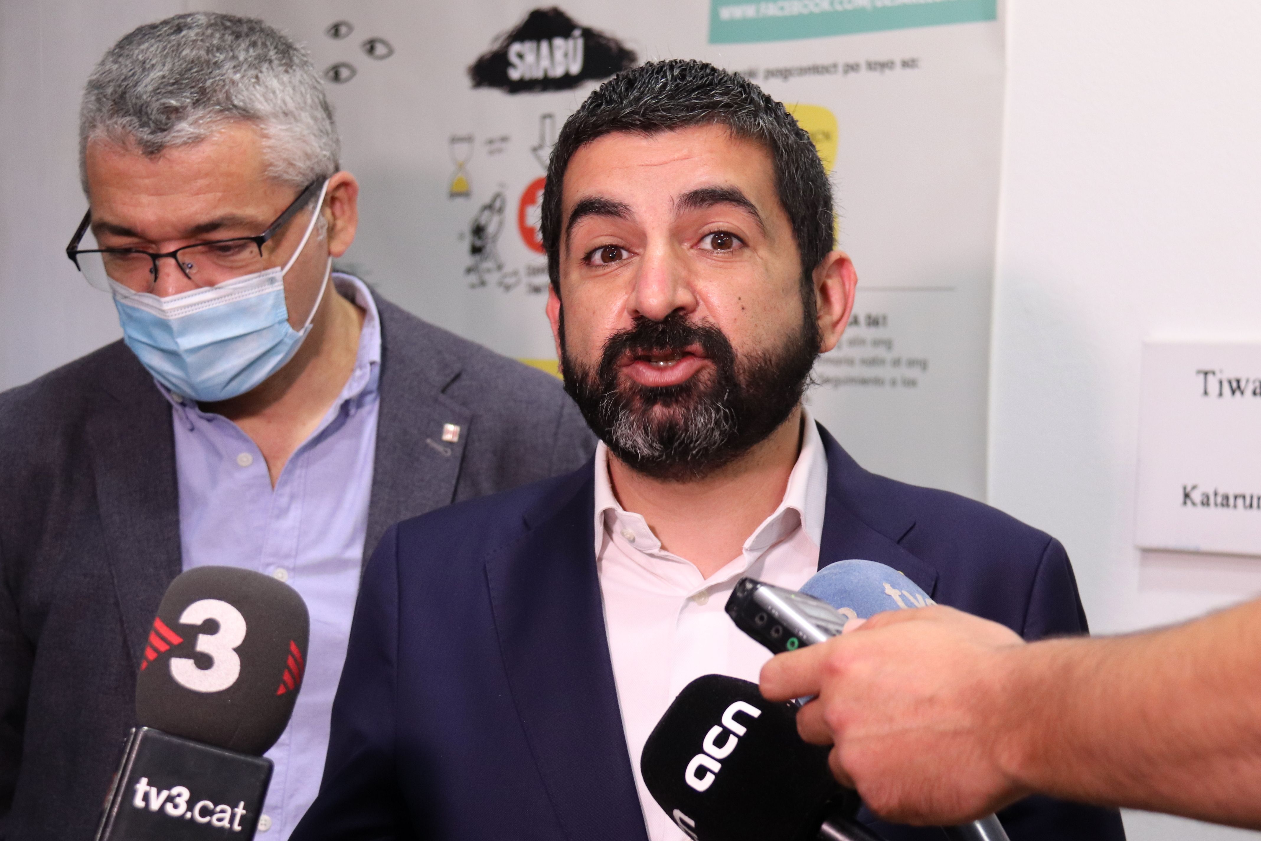 El conseller El Homrani, que s'ha pronunciat sobre els fets viscuts a Premià de Mar. Foto: ACN