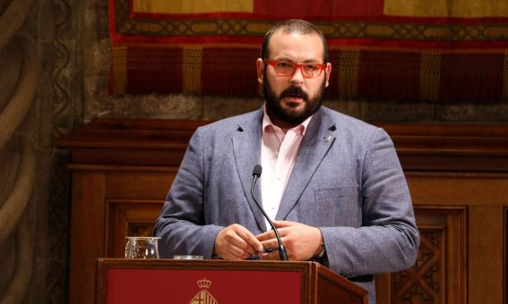 L'Alcalde de Mataró, David Bote, a l'acte de Barcelona