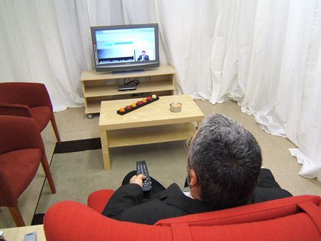 Imatge del laboratori en forma de sala d'estar