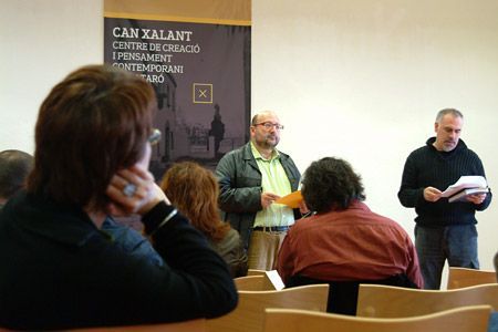 Graupera y Dardanyà durante la presentación Graupera y Dardanyà durante la presentación