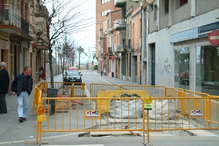 El tramo de la calle Lepanto que ha quedado cortado El tramo de la calle Lepanto que ha quedado cortado