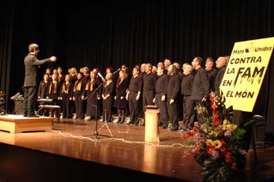 Un momento de la actuación del corazón de gospel.
