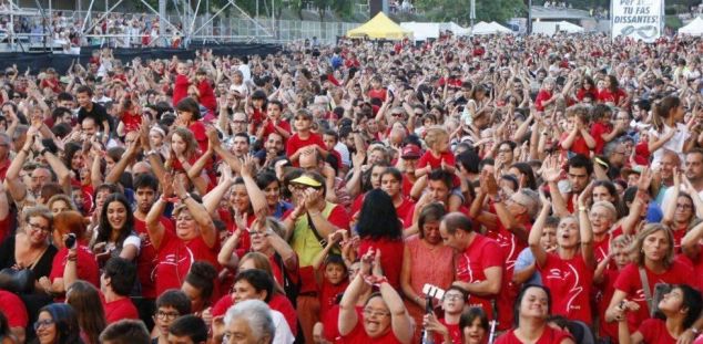 La Flashmob de DisSantes de l'any passat, que va acollir unes 10.000 persones