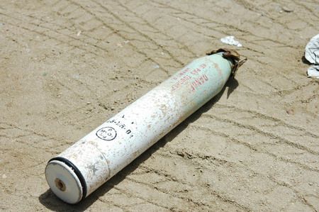 La baliza encontrada en la playa
