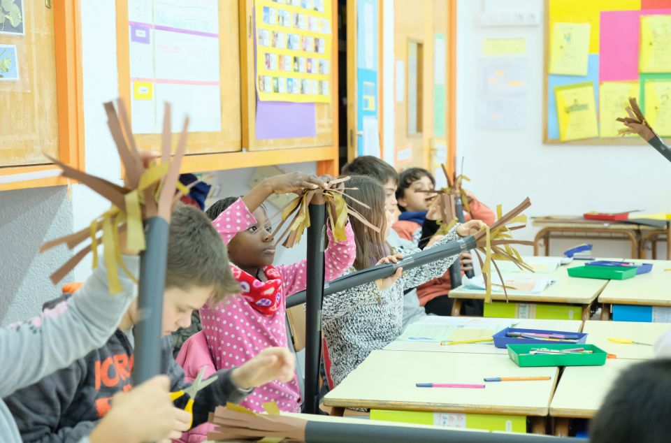 Alumnos de la escuela pública Camí del Mig de Mataró. Foto: R. G.