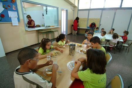 El menjador del CEIP Peramàs de Mataró
