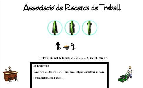 La página web de la asociación La página web de la asociación