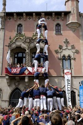 La Torre de 8 amb folre dels Capgrossos a Granollers