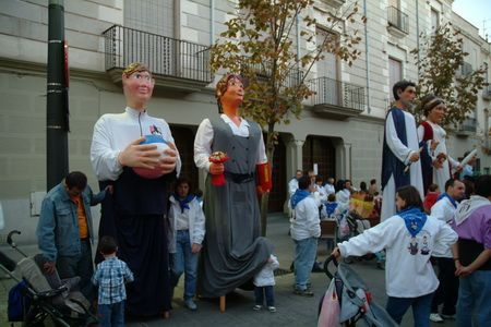 Gegants a la Riera per la trobada de l'any passat Gegants a la Riera per la trobada de l'any passat