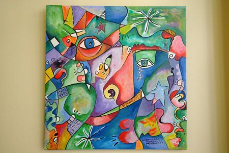 Uno de los cuadros de la exposición