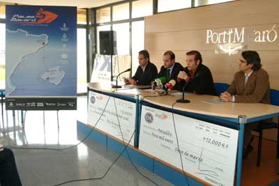 Imatge de la roda de premsa celebrada al Port de Mataró.