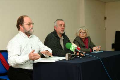 La roda de premsa d'aquest matí.