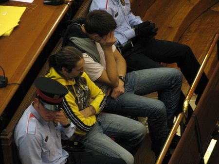 Imatge dels processats en el judici celebrat aquest dilluns