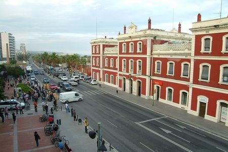 Imagen de la estación cuando había sido desalojada
