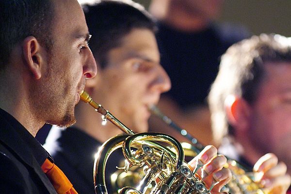 La secció de vents de la prestigiosa orquestra vallesana La secció de vents de la prestigiosa orquestra vallesana