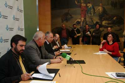 Un moment de la signatura del pacte
