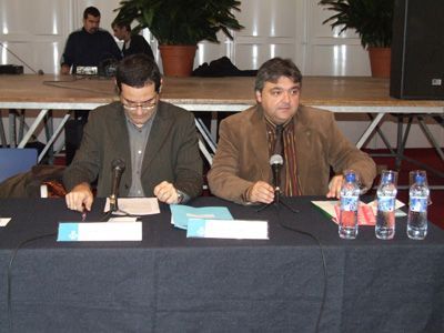Josep Vendrell i Carlos Fernández, durant la jornada Josep Vendrell i Carlos Fernández, durant la jornada