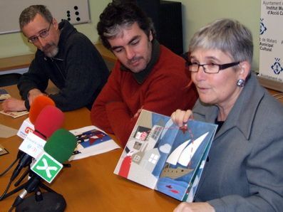De izquierda a derecha, Chiva, Penedès y Casas, con el cuento De izquierda a derecha, Chiva, Penedès y Casas, con el cuento