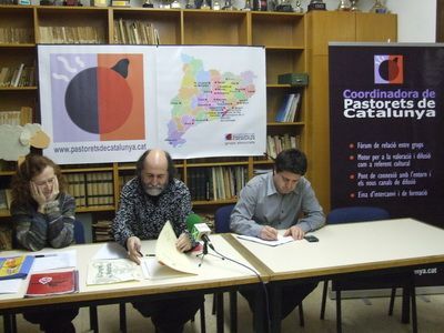 Imma Llorens, De Ramon e Ivan Pera, a la presentación del congreso