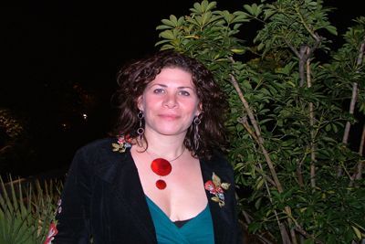 Dayna Kurtz, poc abans de començar el seu concert a la sala Privat