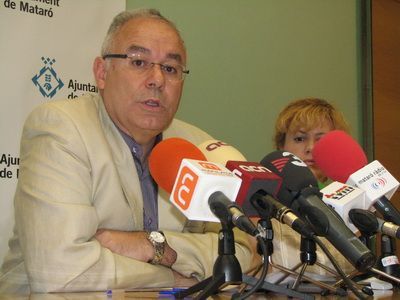 Baron i López durant la roda de premsa Baron i López durant la roda de premsa