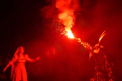 Escenificación de la leyenda de Sant Jordi.